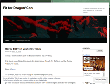 Tablet Screenshot of fitfordragoncon.com